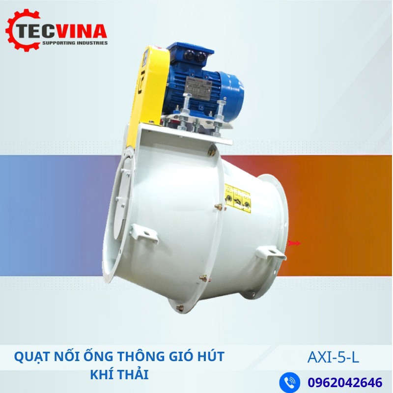 QUẠT NỐI ỐNG THÔNG GIÓ HÚT KHÍ THẢI AXI-5-L
